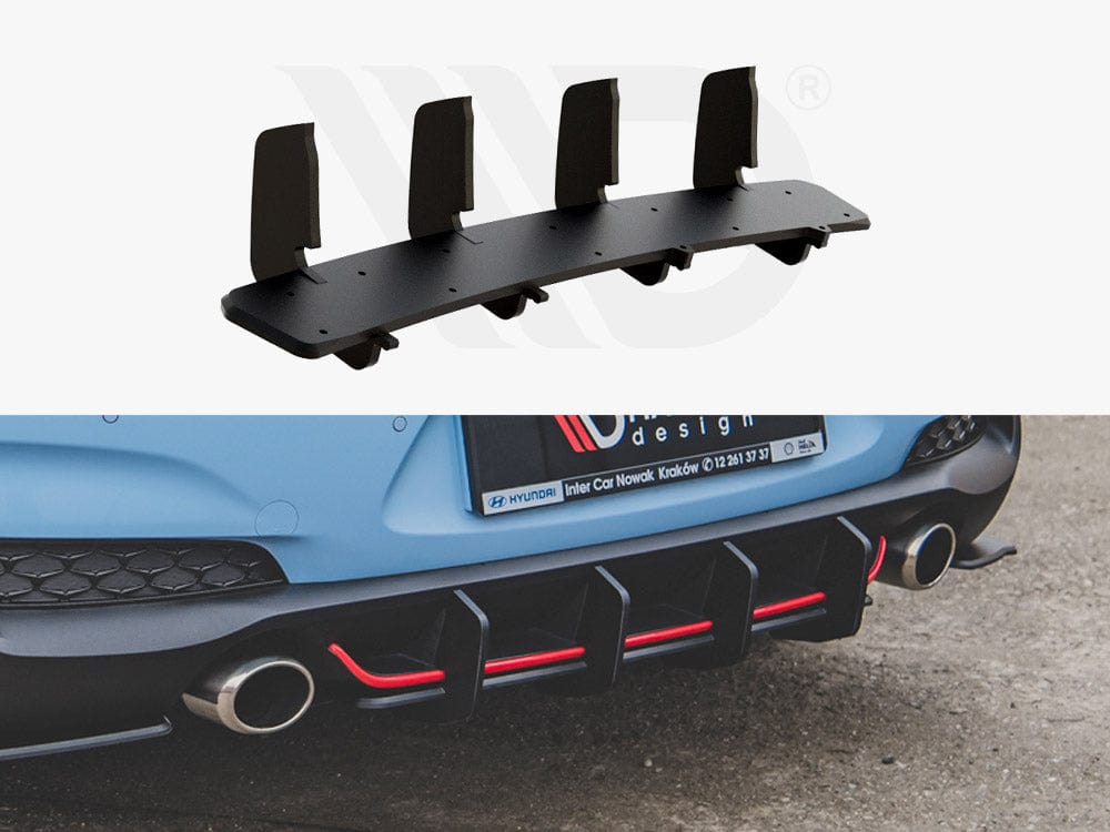 Maxton Design Black Rear Diffuser V2 Hyundai I30 N MK3 Hatchback 2017-2020 Maxton Design SR