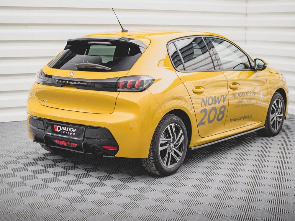 Maxton Design Black-Red Racing Durability Rear Diffuser Peugeot 208 Mk2 2019- Maxton Design SR