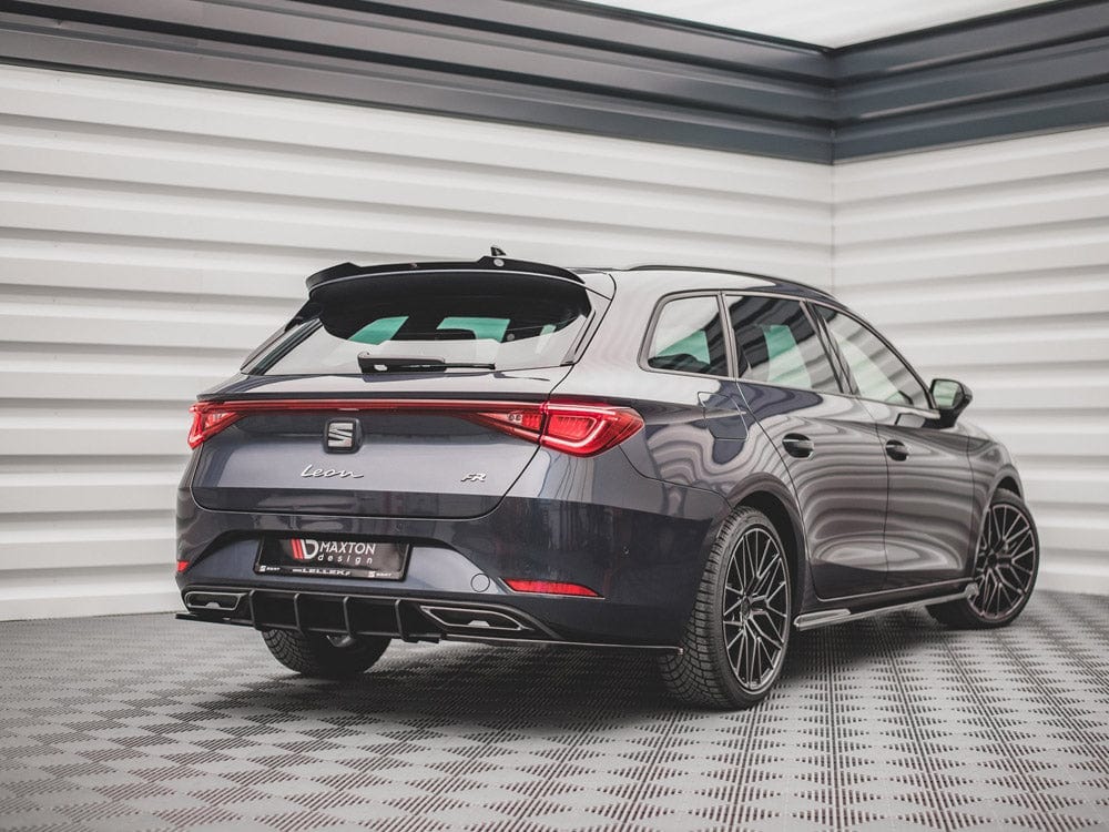 Maxton Design Black-Red Racing Durability Rear Diffuser Seat Leon FR ST Mk4 2020- Maxton Design SR