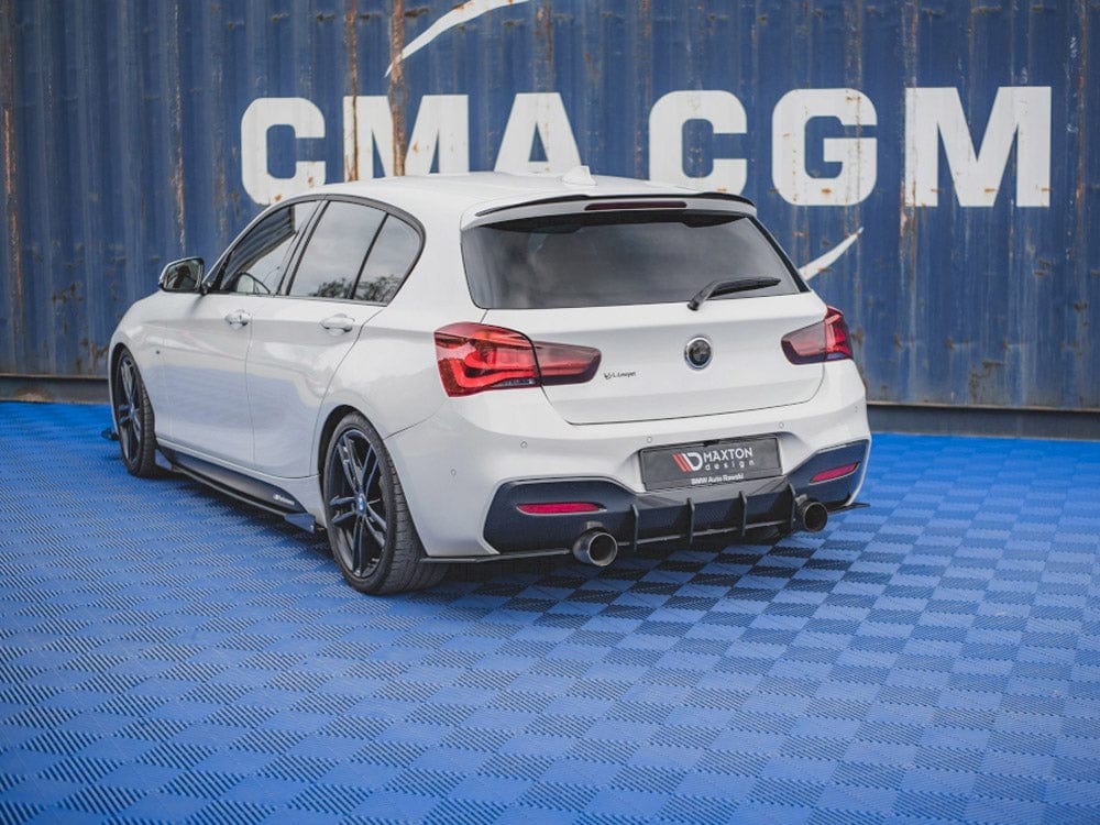 Maxton Design Black-Red Racing Durability Rear Diffuser V.3 BMW 1 F20 M140i Maxton Design SR