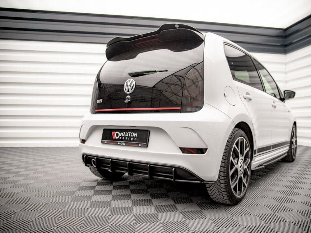 Maxton Design Black-Red Racing Durability Rear Diffuser VW UP GTI 2018- Maxton Design SR
