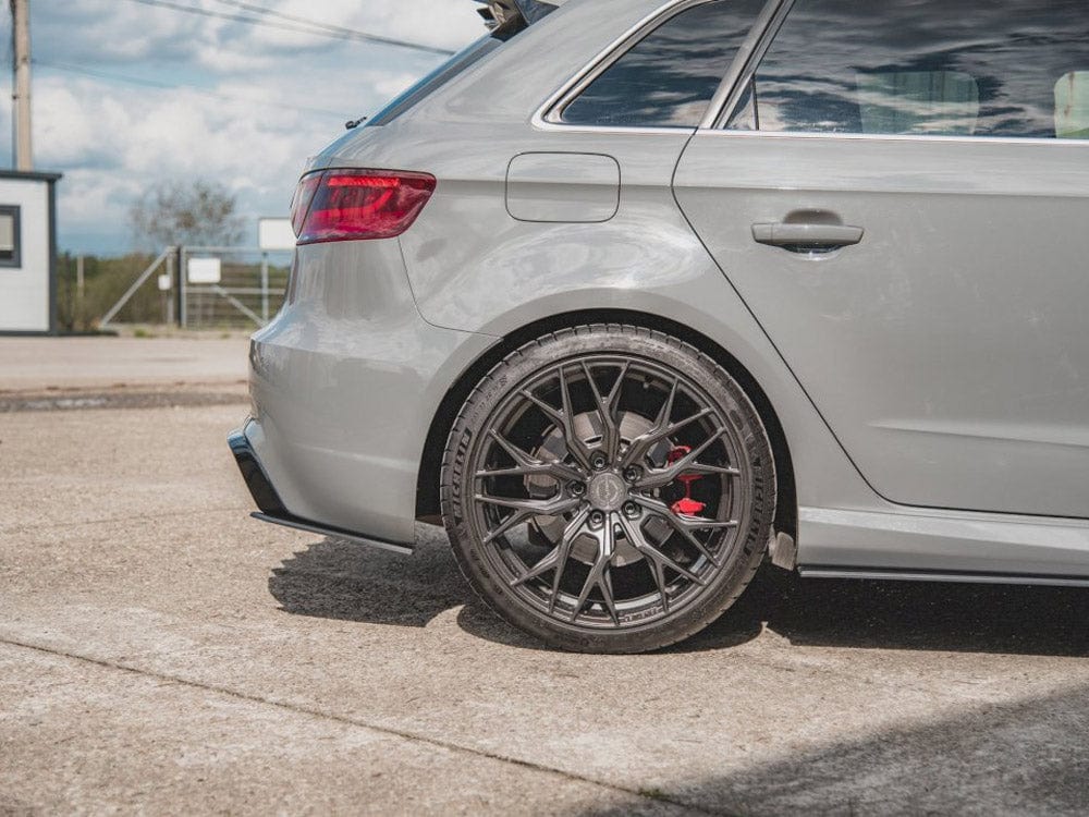 Maxton Design Black-Red Rear Side Splitters Audi RS3 8V Sportback 2015-2016 Maxton Design SR