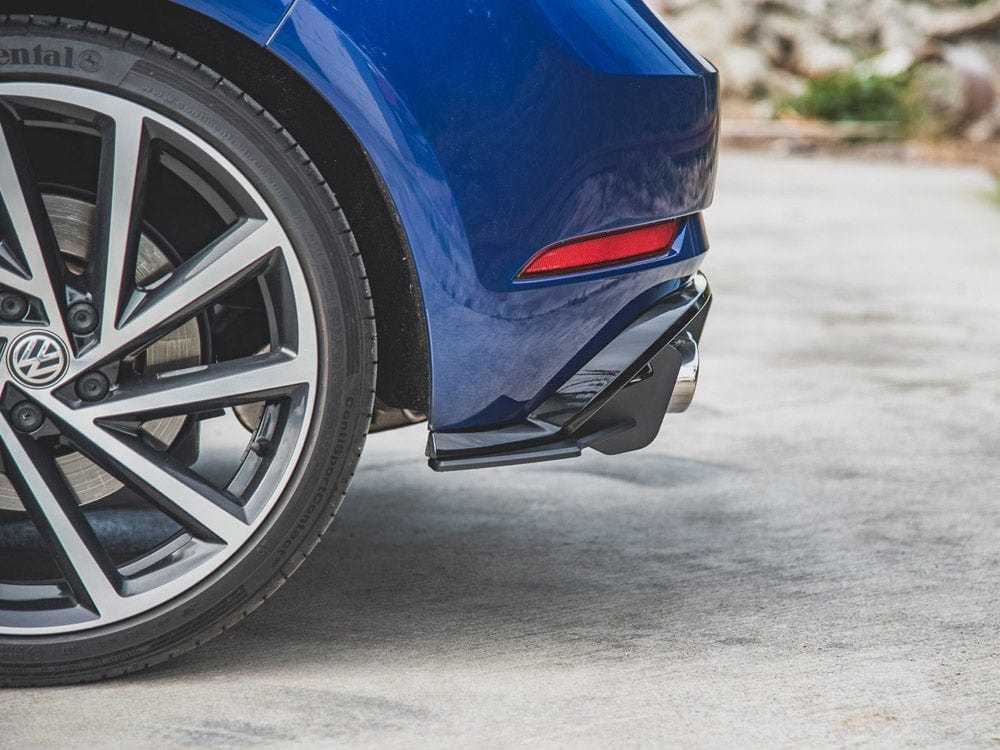 Maxton Design Black-Red Rear Side Splitters VW Golf 7 R Facelift 2017-2020 Maxton Design SR