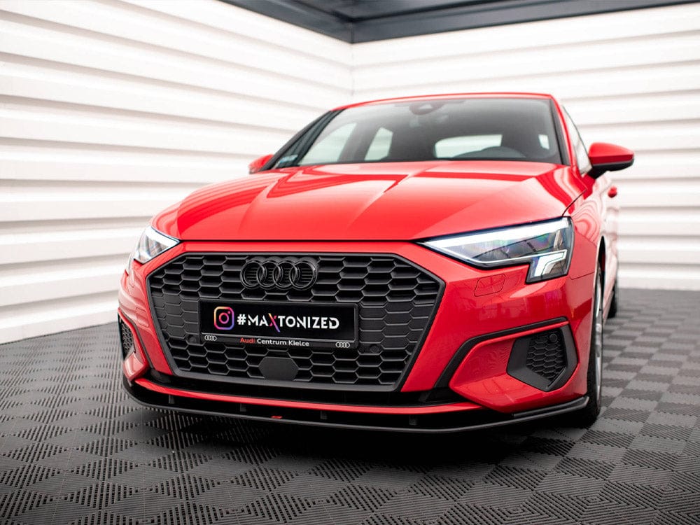 Maxton Design Black-Red Street PRO Front Splitter Audi A3 8Y Maxton Design SR