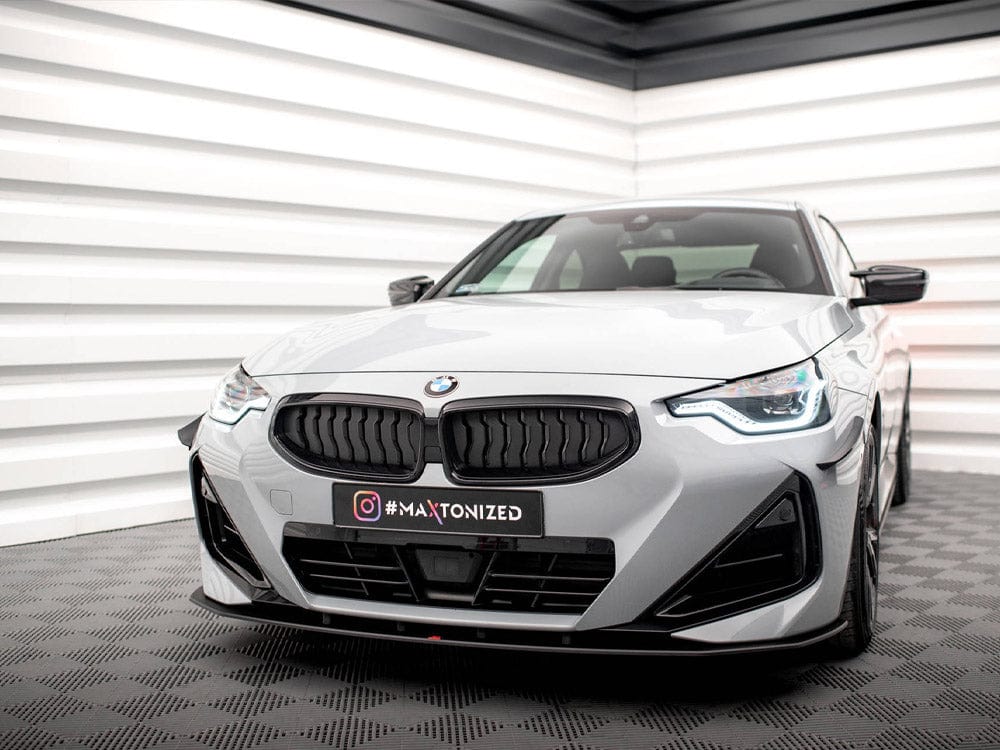 Maxton Design Black-Red Street PRO Front Splitter BMW 2 Coupe M-Pack / M240i G42 Maxton Design SR