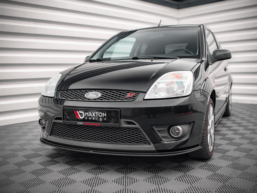 Maxton Design Black-Red Street PRO Front Splitter Ford Fiesta ST Mk6 Maxton Design SR