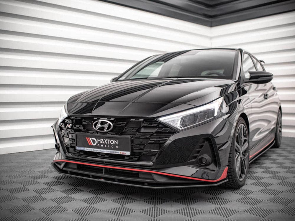 Maxton Design Black-Red Street PRO Front Splitter Hyundai I20 N MK3 2020- Maxton Design SR