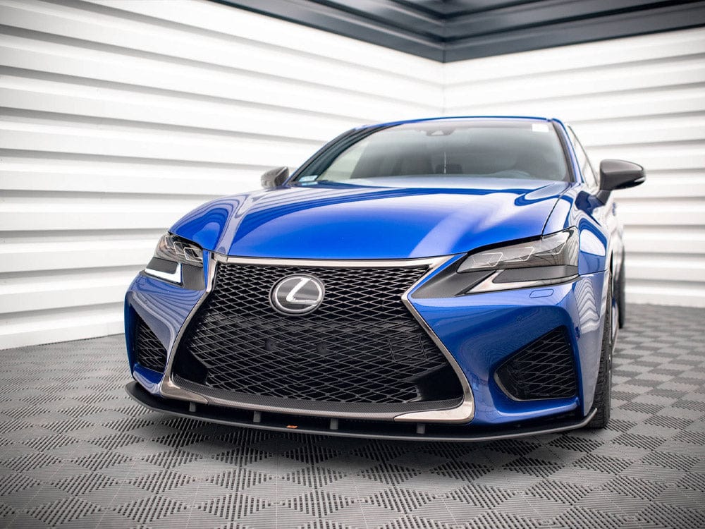 Maxton Design Black-Red Street PRO Front Splitter Lexus GS F Mk4 Facelift Maxton Design SR