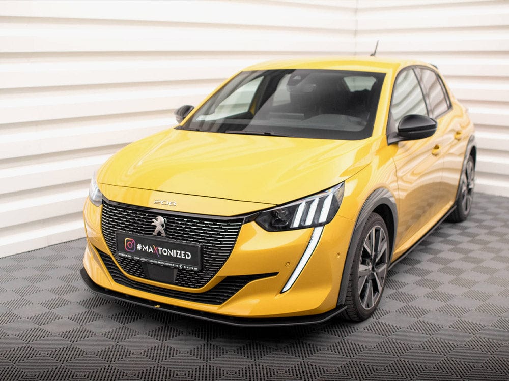 Maxton Design Black-Red Street PRO Front Splitter Peugeot 208 GT Mk2 Maxton Design SR