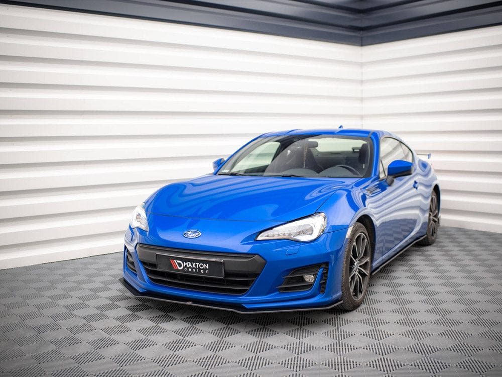 Maxton Design Black-Red Street PRO Front Splitter Subaru BRZ MK1 Facelift 2017-2020 Maxton Design SR