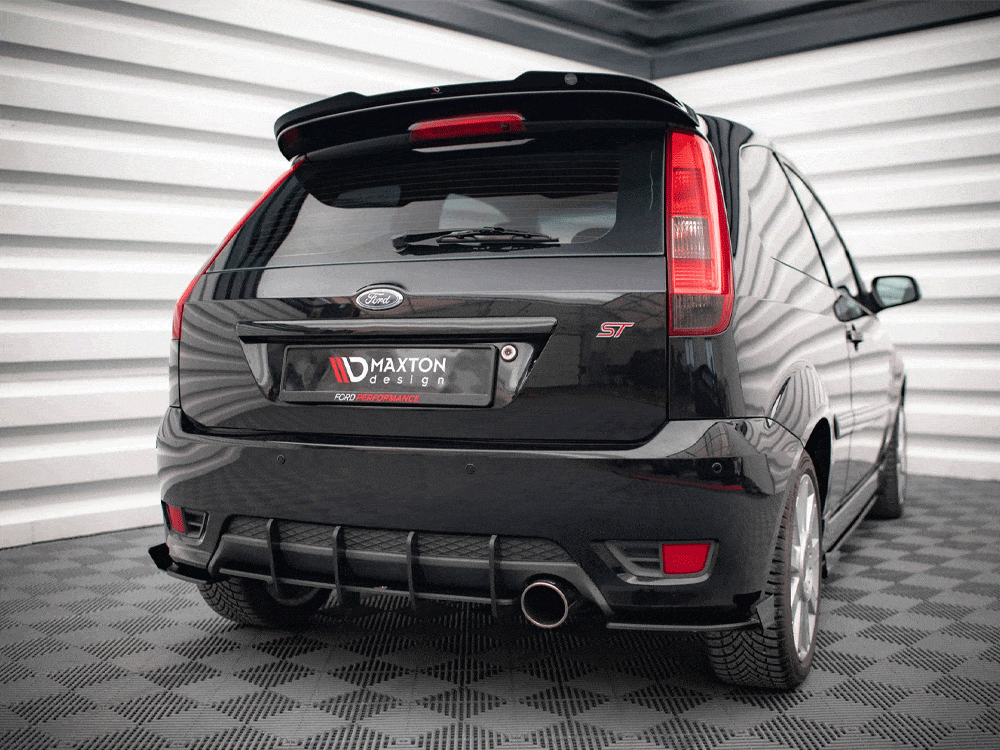 Maxton Design Black-Red Street PRO Rear Diffuser Ford Fiesta ST Mk6 Maxton Design SR