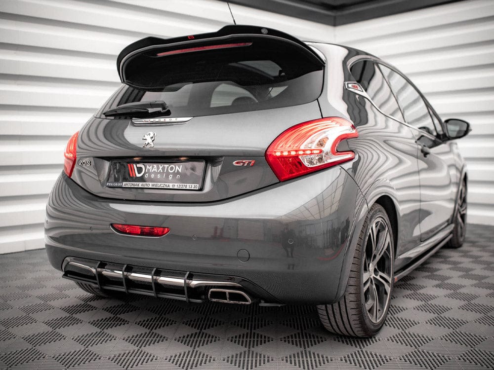 Maxton Design Black-Red Street PRO Rear Diffuser Peugeot 208 GTI Mk1 Maxton Design SR