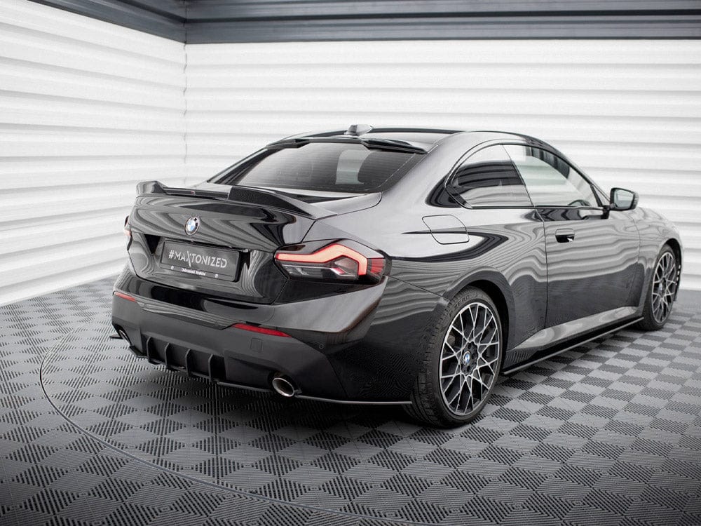 Maxton Design Black-Red Street Pro Rear Side Splitters BMW 2 Coupe G42 Maxton Design SR