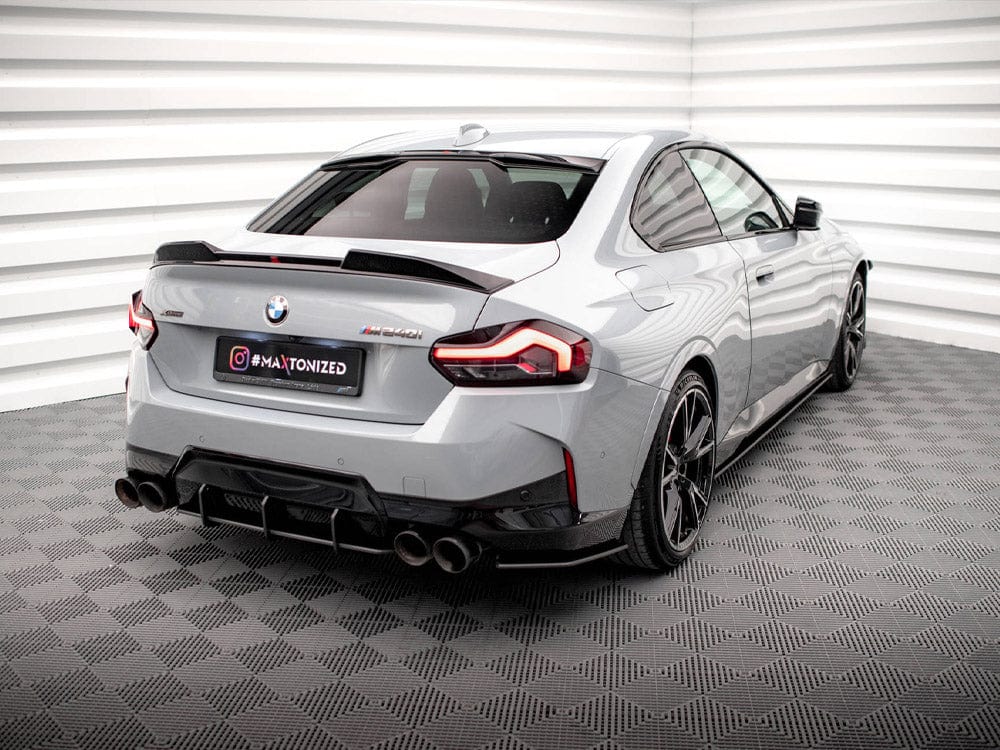 Maxton Design Black-Red Street Pro Rear Side Splitters BMW 2 Coupe M240i G42 Maxton Design SR