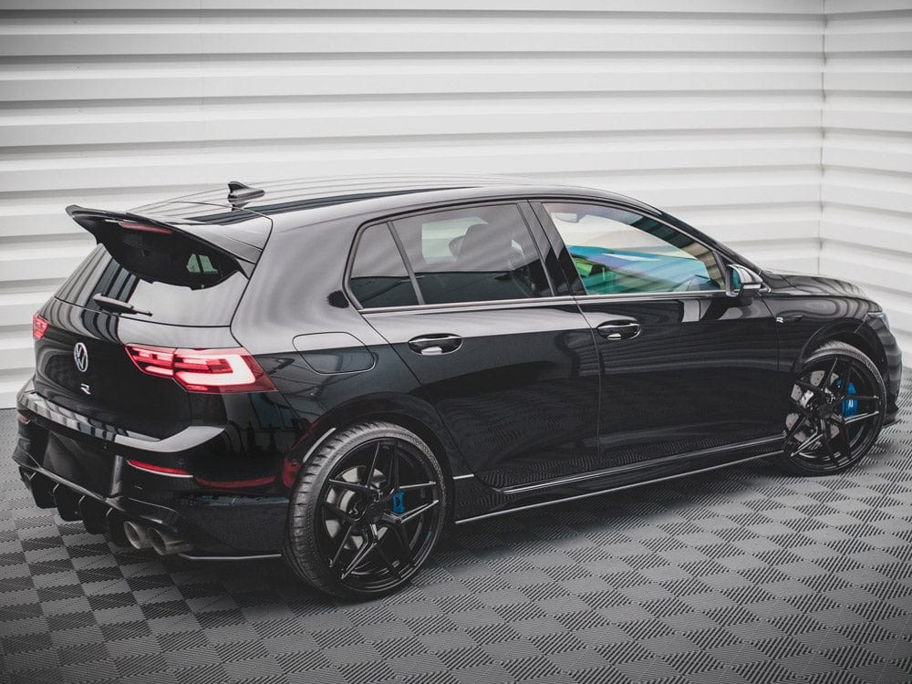 Maxton Design Black-Red Street PRO Rear Side Splitters VW Golf R MK8 2020- Maxton Design SR