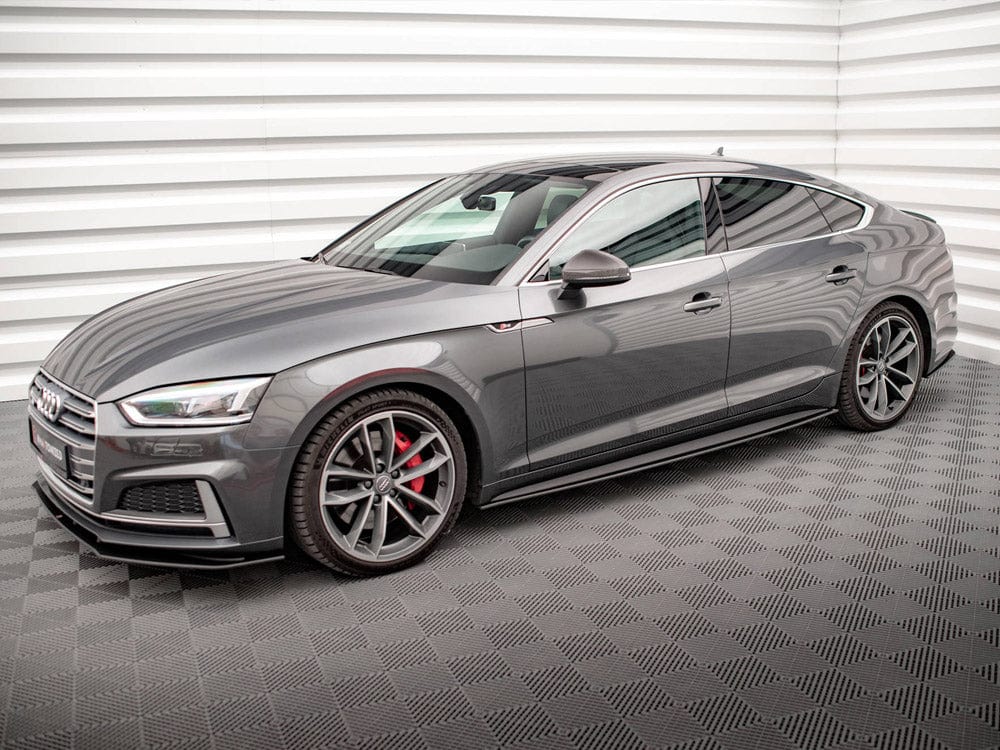 Maxton Design Black-Red Street PRO Side Skirts Diffusers Audi A5 S-Line / S5 Sportback F5 Maxton Design SR