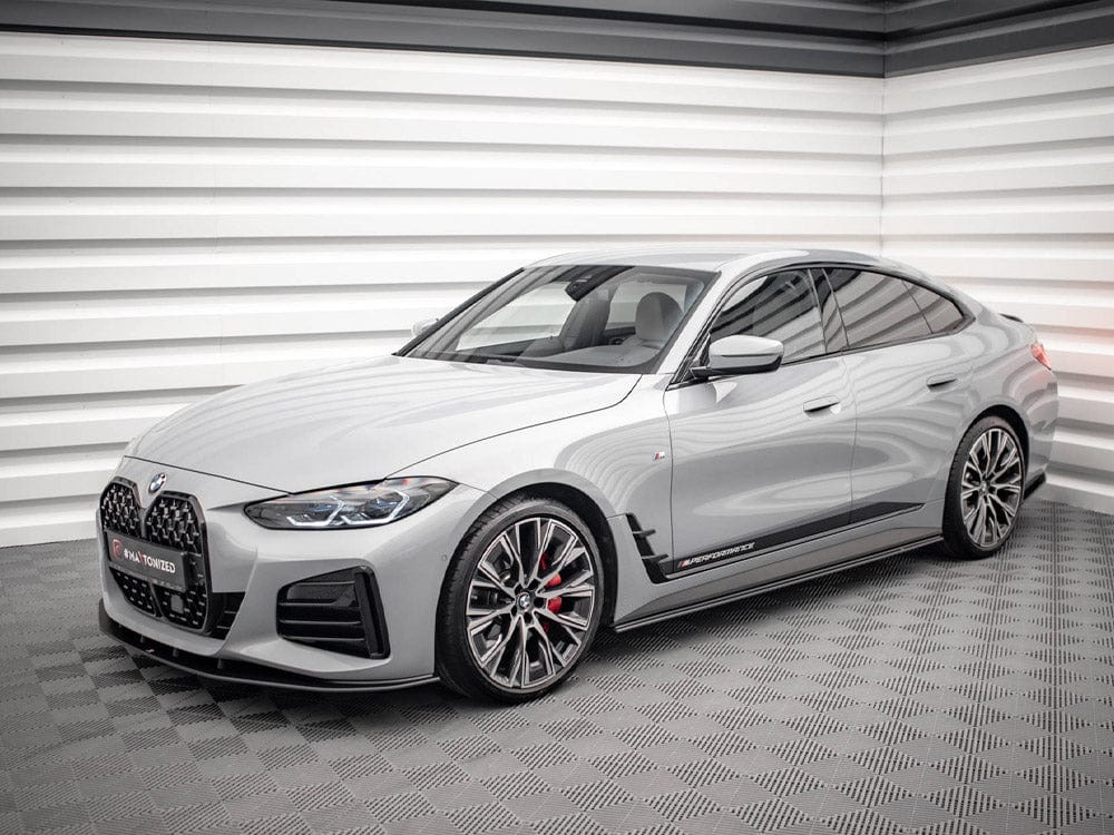 Maxton Design Black-Red Street PRO Side Skirts Diffusers BMW 4 Gran Coupe M-Pack G26 Maxton Design SR