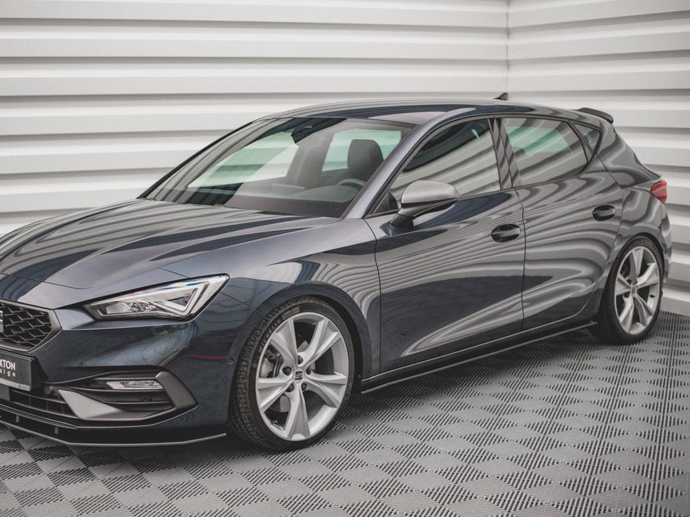 Maxton Design Black-Red Street PRO Side Skirts Diffusers Seat Leon FR MK4 2020- Maxton Design SR