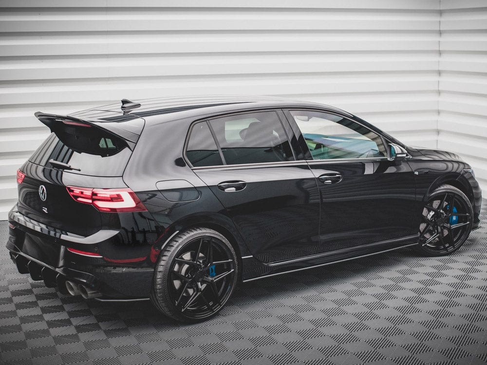Maxton Design Black-Red Street PRO Side Skirts Diffusers VW Golf R MK8 2020- Maxton Design SR