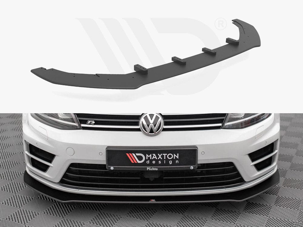 Maxton Design Black Street PRO Front Splitter V.1 VW Golf R MK7 2013-2016 Maxton Design SR