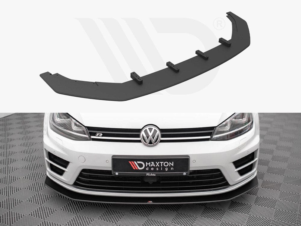 Maxton Design Black Street PRO Front Splitter V.2 VW Golf R MK7 2013-2016 Maxton Design SR
