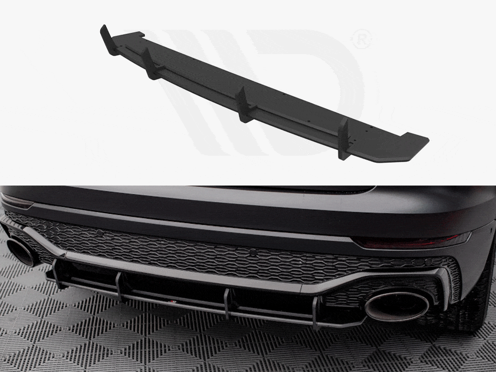 Maxton Design Black Street PRO Rear Diffuser Audi RSQ8 Mk1 Maxton Design SR