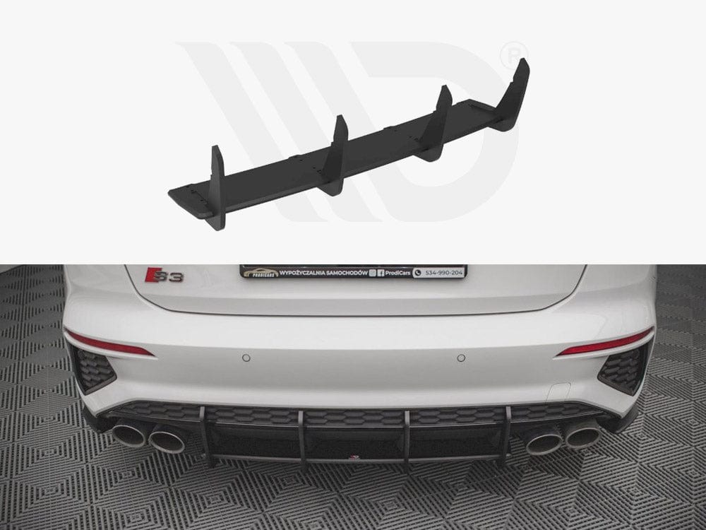 Maxton Design Black Street PRO Rear Diffuser Audi S3 8Y 2020- Maxton Design SR