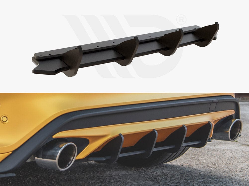 Maxton Design Black Street PRO Rear Diffuser Ford Focus ST Mk4 Maxton Design SR