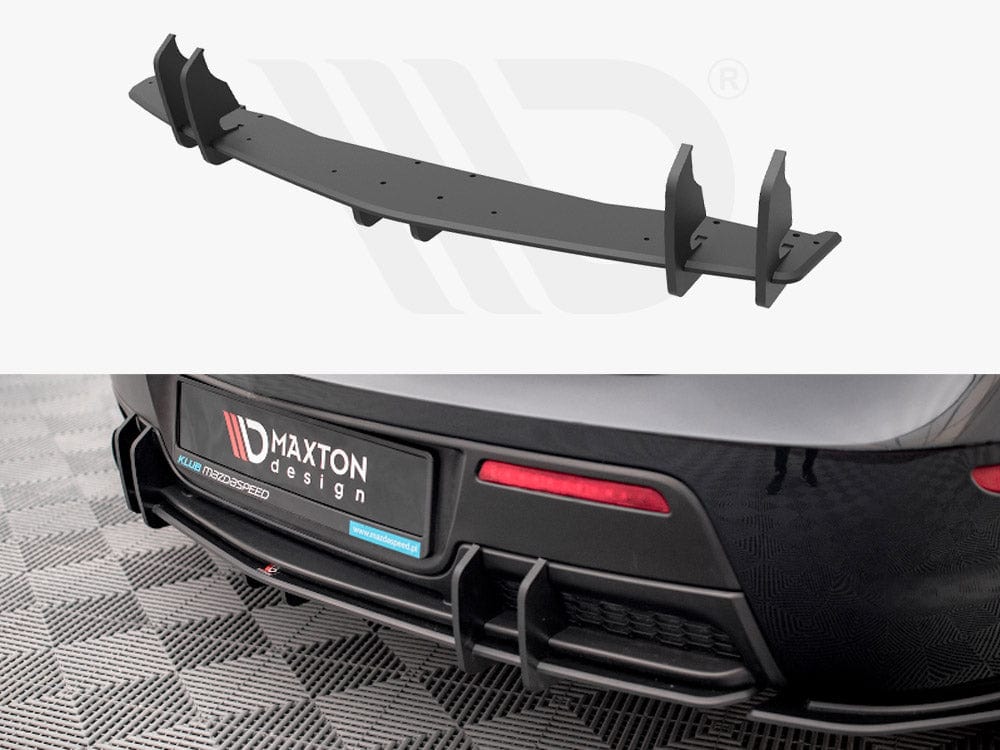 Maxton Design Black Street PRO Rear Diffuser Mazda 3 MPS Mk1 2006-2008 Maxton Design SR