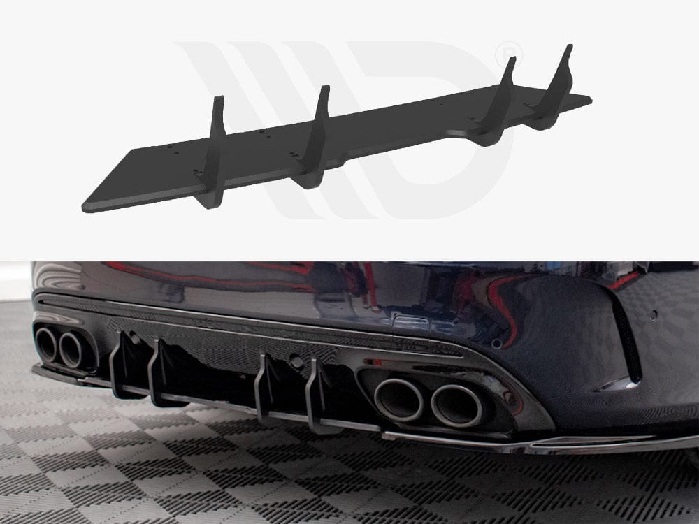 Maxton Design Black Street PRO Rear Diffuser Mercedes C 43 Sedan W205 Facelift Maxton Design SR