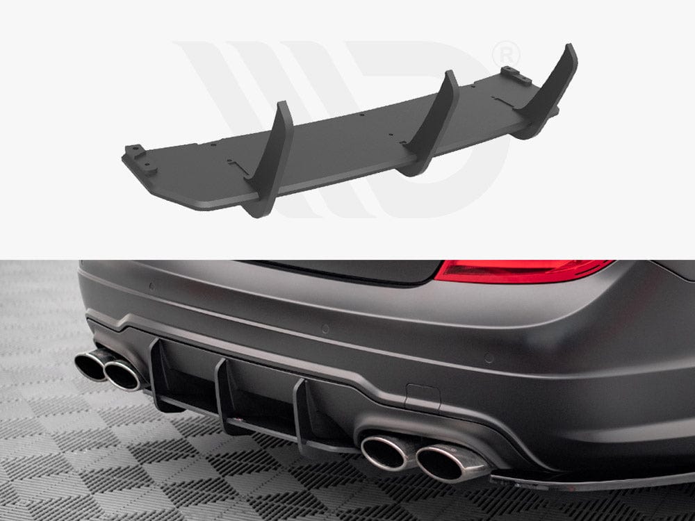 Maxton Design Black Street Pro Rear Diffuser Mercedes C Coupe AMG-Line C204 Maxton Design SR