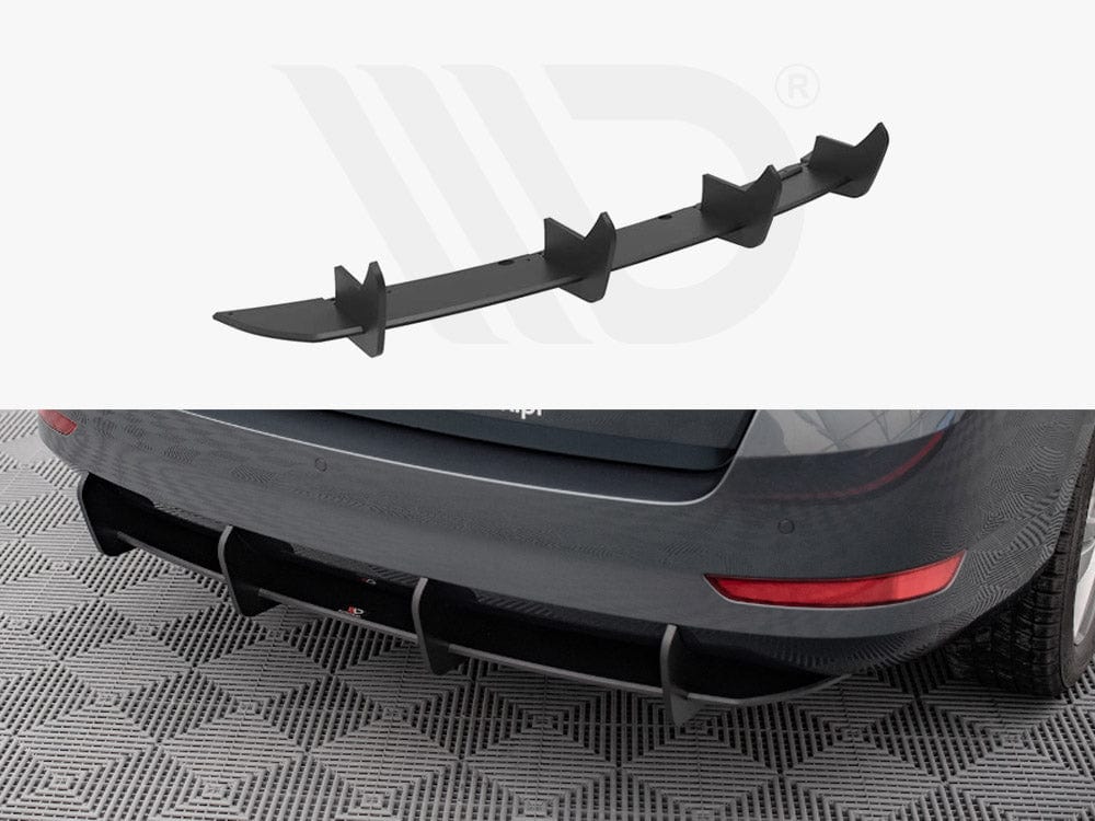 Maxton Design Black Street PRO Rear Diffuser Skoda Fabia Combi MK3 Facelift 2019- Maxton Design SR