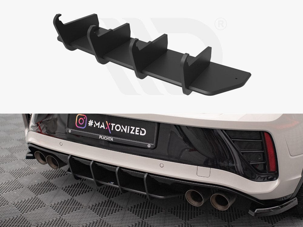 Maxton Design Black Street PRO Rear Diffuser Volkswagen T-Roc R Mk1 Facelift Maxton Design SR