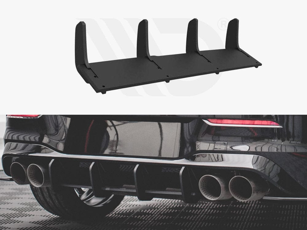 Maxton Design Black Street PRO Rear Diffuser VW Golf R Mk8 2020- Maxton Design SR