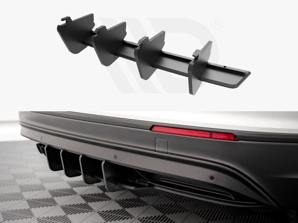 Maxton Design Black Street PRO Rear Diffuser VW Tiguan MK2 2015-2020 Maxton Design SR