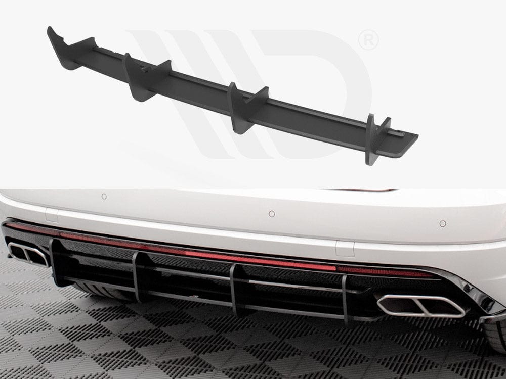 Maxton Design Black Street Pro Rear Diffuser VW Touareg R-Line Mk3 Maxton Design SR