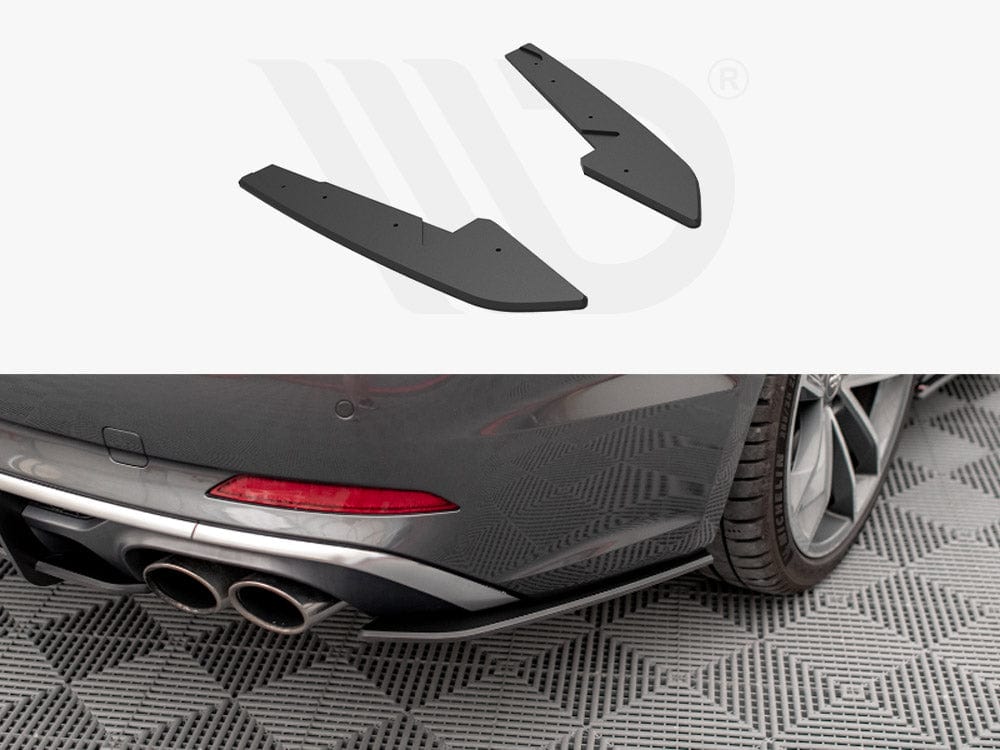 Maxton Design Black Street PRO Rear Side Splitters Audi S5 Sportback F5 Maxton Design SR