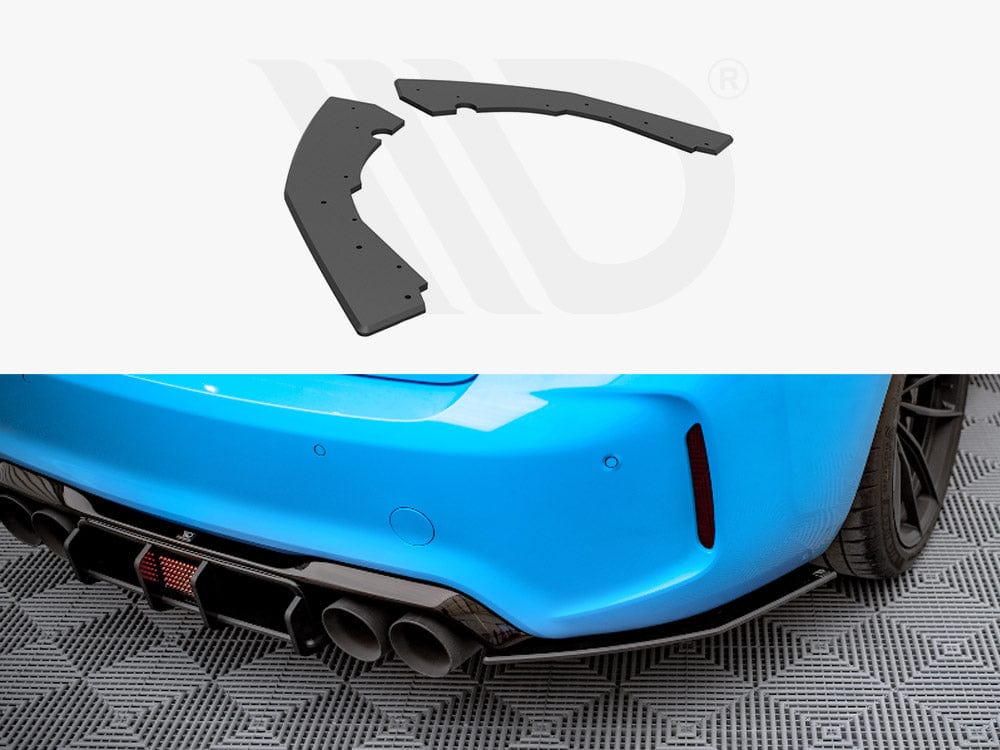 Maxton Design Black Street PRO Rear Side Splitters Bmw M2 F87 2016-2020 Maxton Design SR