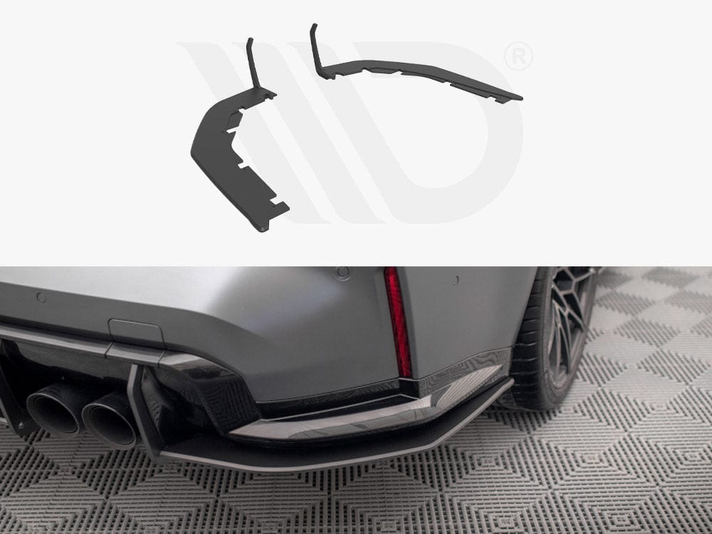 Maxton Design Black Street PRO Rear Side Splitters Bmw M3 G80 2021- Maxton Design SR