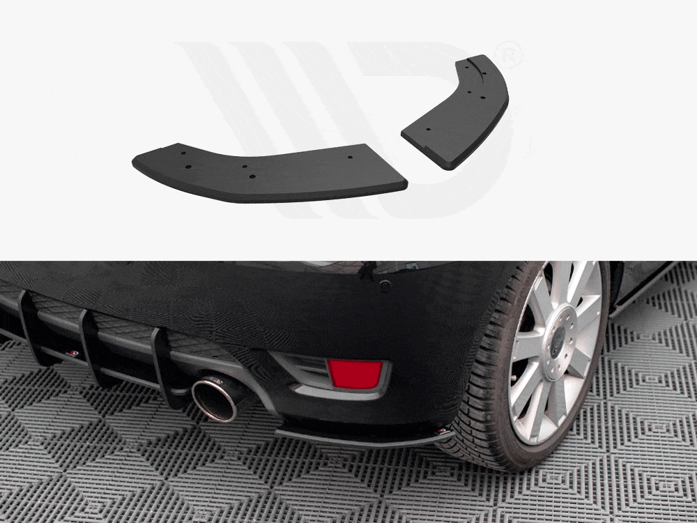 Maxton Design Black Street PRO Rear Side Splitters Ford Fiesta ST Mk6 Maxton Design SR