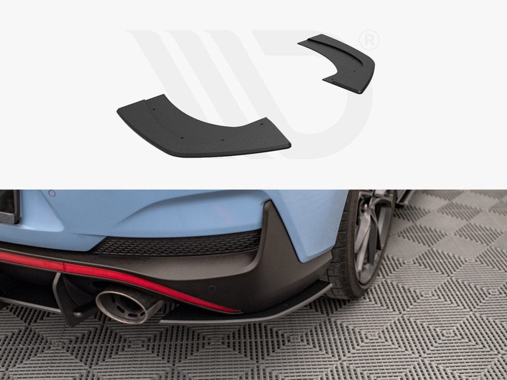 Maxton Design Black Street Pro Rear Side Splitters Hyundai I30 N Fastback Mk3 Facelift Maxton Design SR