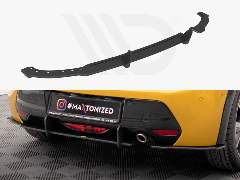 Maxton Design Black Street PRO Rear Valance Peugeot 208 GT Mk2 Maxton Design SR