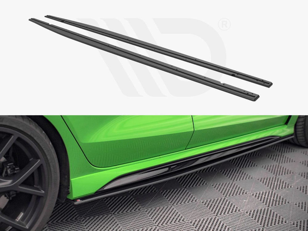 Maxton Design Black Street PRO Side Skirts Diffusers Audi RS3 Sedan 8Y 2020- Maxton Design SR