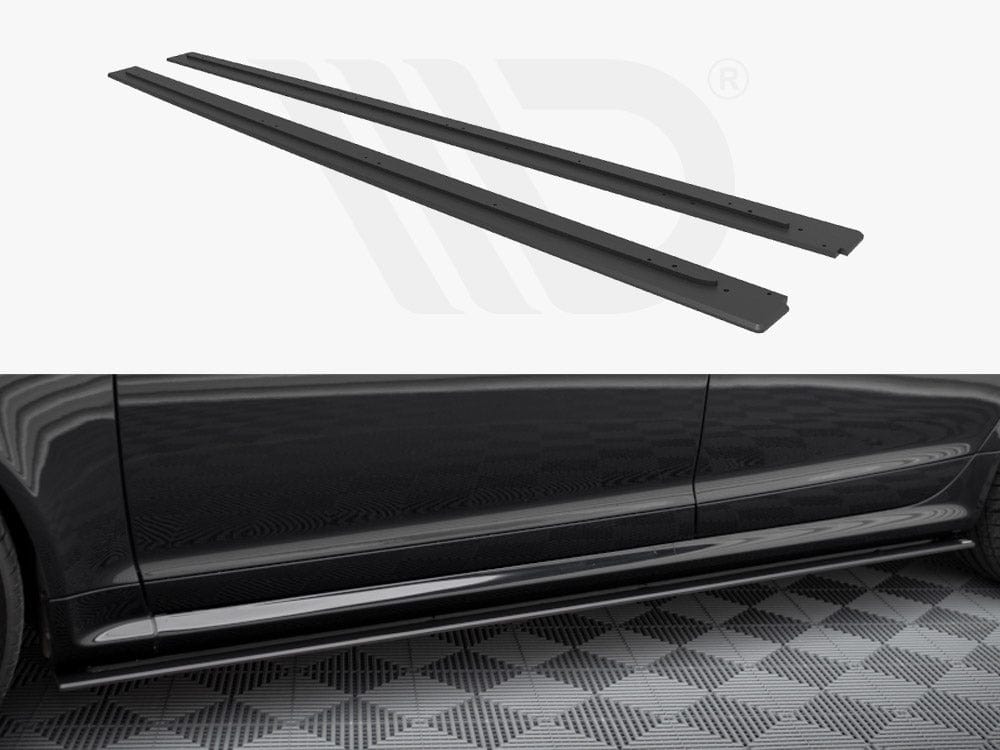 Maxton Design Black Street PRO Side Skirts Diffusers Audi RS6 Avant C6 Maxton Design SR