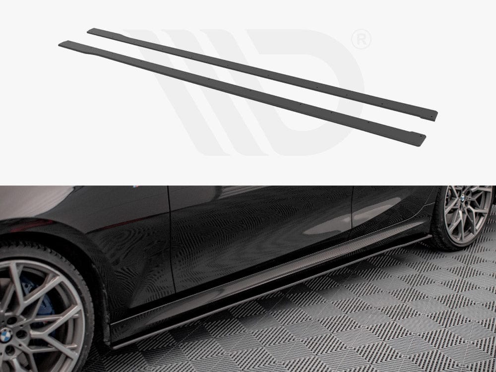 Maxton Design Black Street PRO Side Skirts Diffusers BMW 3 M-Pack G20 / G21 Maxton Design SR