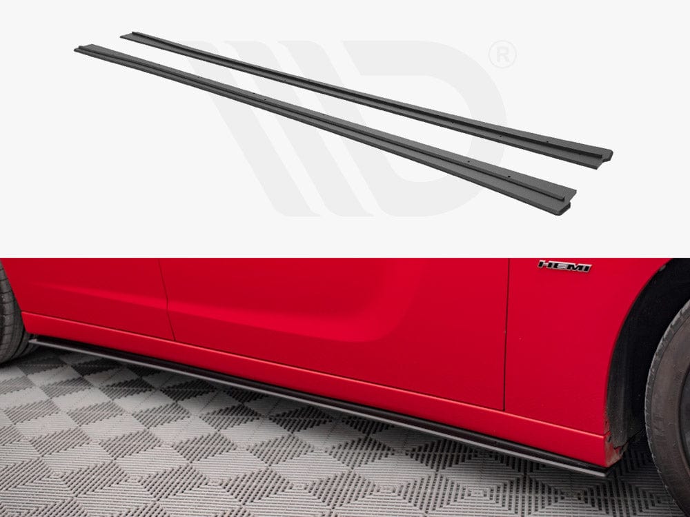 Maxton Design Black Street PRO Side Skirts Diffusers Dodge Charger RT MK7 Facelift 2014- Maxton Design SR