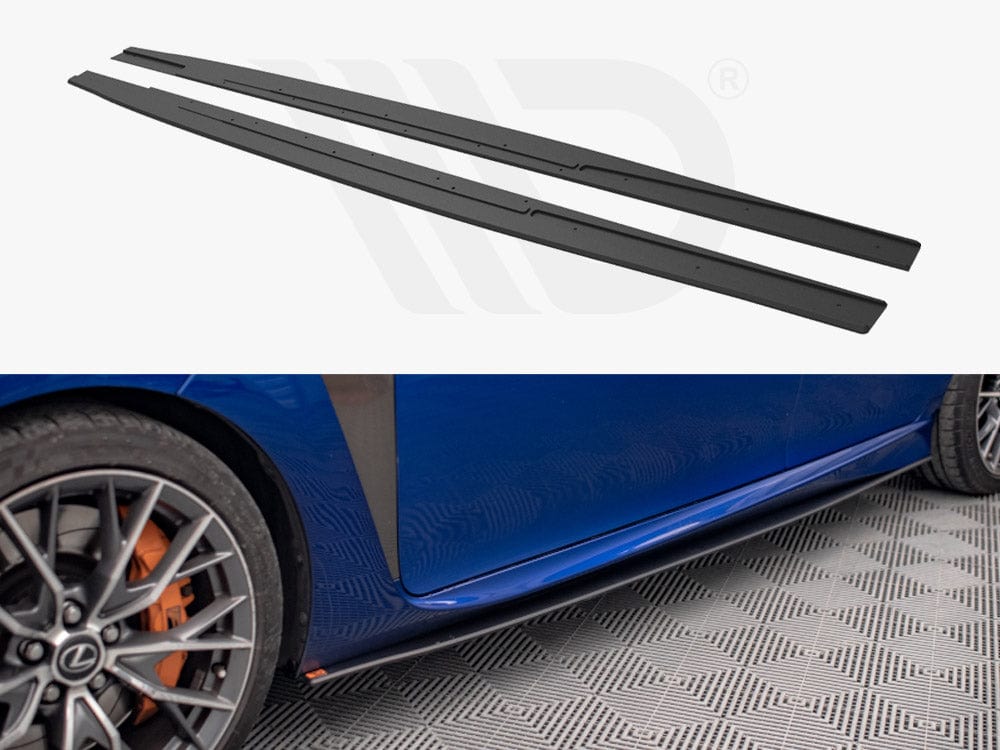 Maxton Design Black Street PRO Side Skirts Diffusers Lexus GS F Mk4 Facelift Maxton Design SR