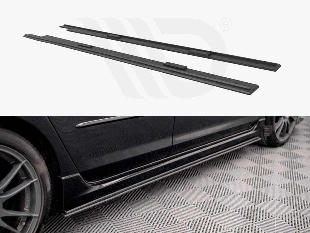 Maxton Design Black Street PRO Side Skirts Diffusers Mazda 3 MPS MK1 2006-2008 Maxton Design SR