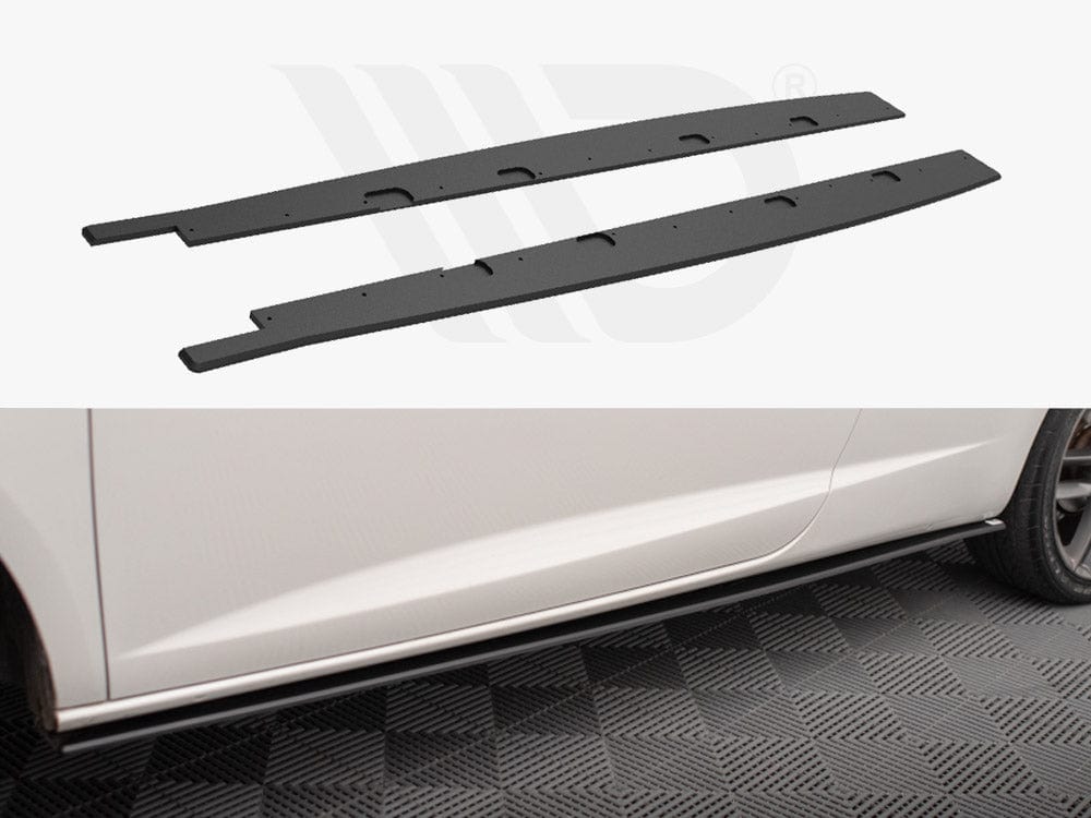 Maxton Design Black Street PRO Side Skirts Diffusers Seat Ibiza Cupra Sport Coupe Mk4 Maxton Design SR