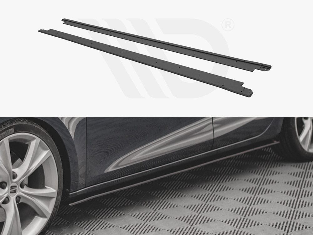 Maxton Design Black Street PRO Side Skirts Diffusers Seat Leon FR MK4 2020- Maxton Design SR